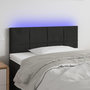 Voir la diapositive 1 : VIDAXL Tete de lit a LED Noir 100x5x78/88 cm Velours