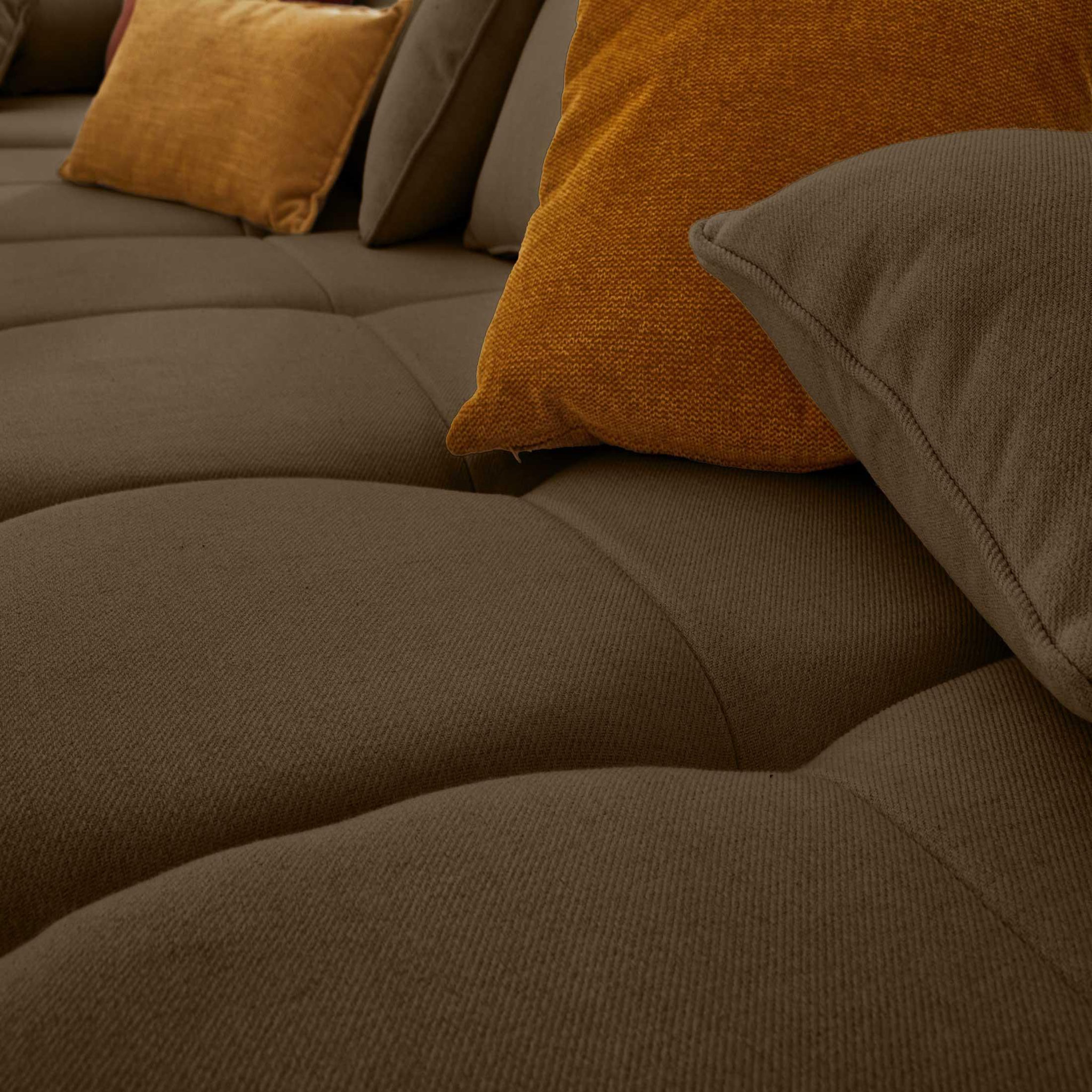 Voir la diapositive 2 : LISA DESIGN Caracas - canapé modulable d'angle gauche - 4 places - en tissu