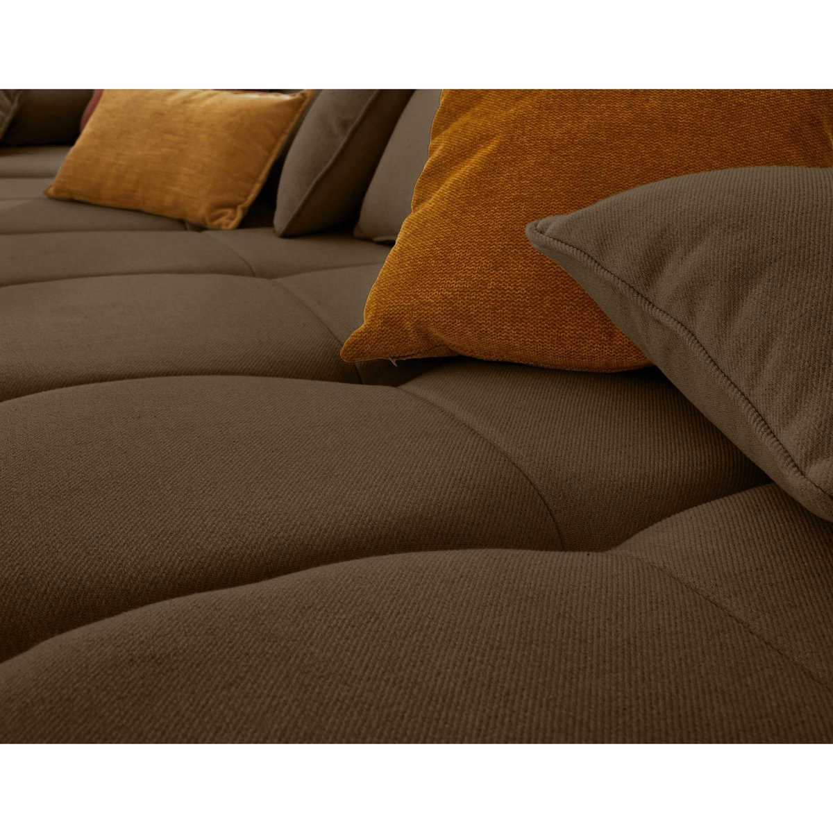 LISA DESIGN Caracas - canapé modulable d'angle gauche - 4 places - en tissu