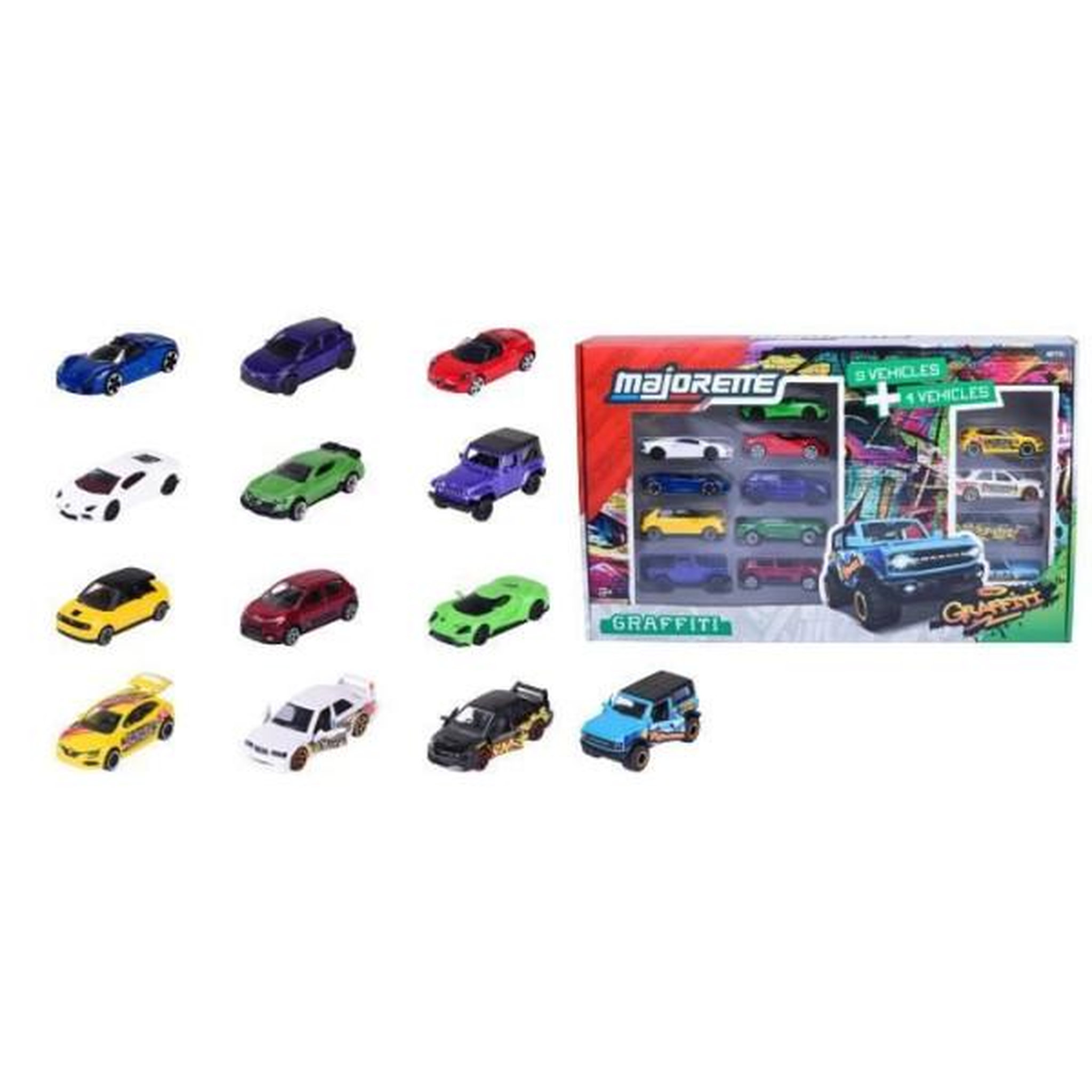 Majorette MAJORETTE - Majo SL Set13Pcs Graffiti 9+4 Exclu - des 3 ans