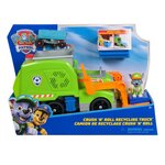 PAW PATROL Camion avec Figurine Rocky Paw Patrol Pat'Patrouille Crush N Roll