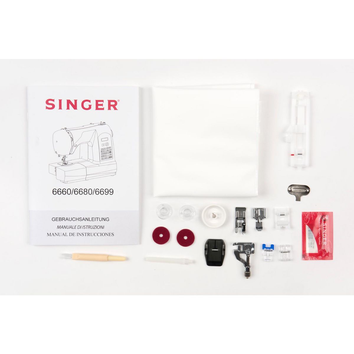 Singer Machine à coudre Singer Starlet 6699 avec valise et table d'extension