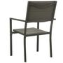 Voir la diapositive 5 : VIDAXL Chaises de jardin lot de 2 Textilene acier Gris et anthracite