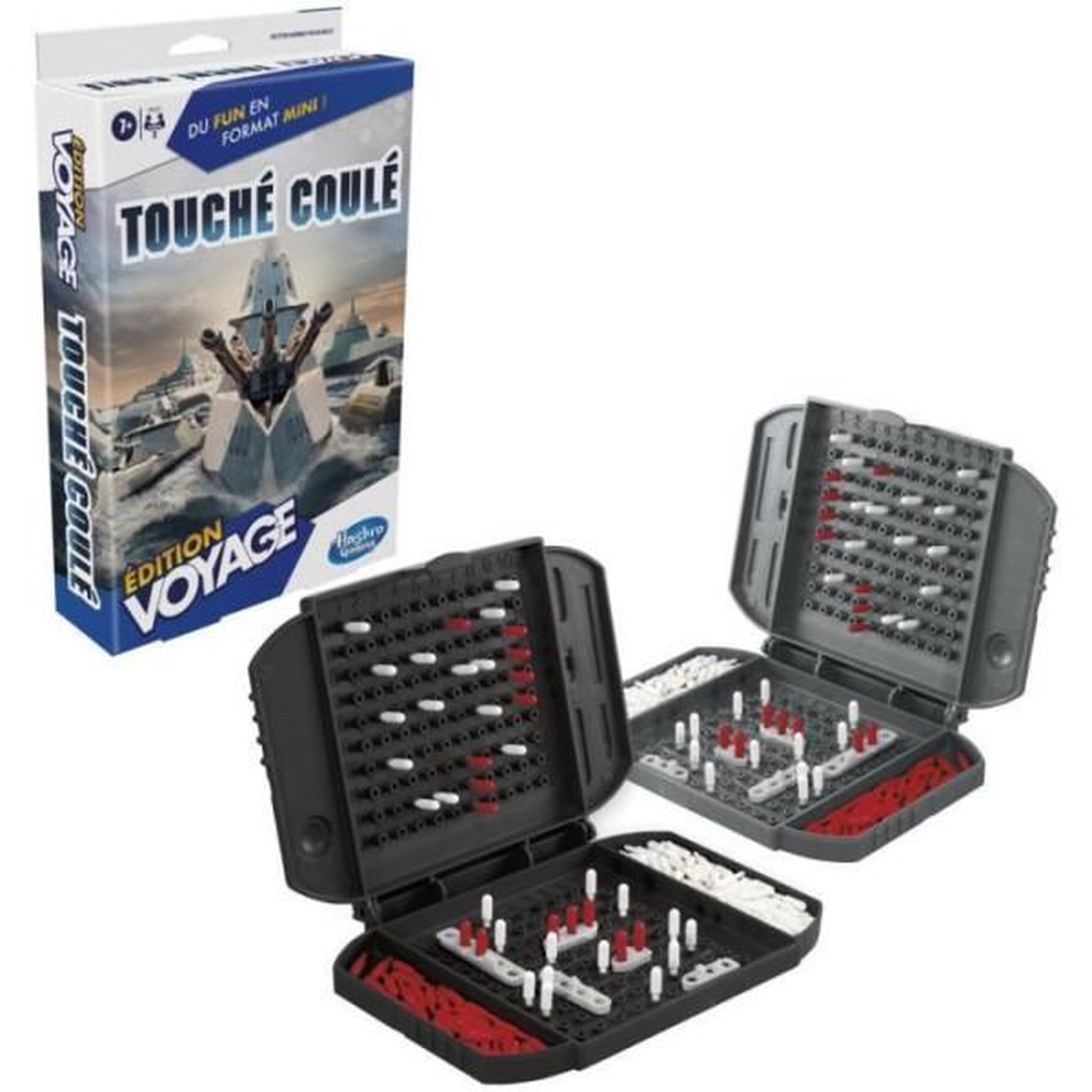 HASBRO Touché coulé Voyage, jeu de société de voyage pour 2 joueurs, jeu de voyage, jeu pour enfants, Des 7 ans, Hasbro Gaming