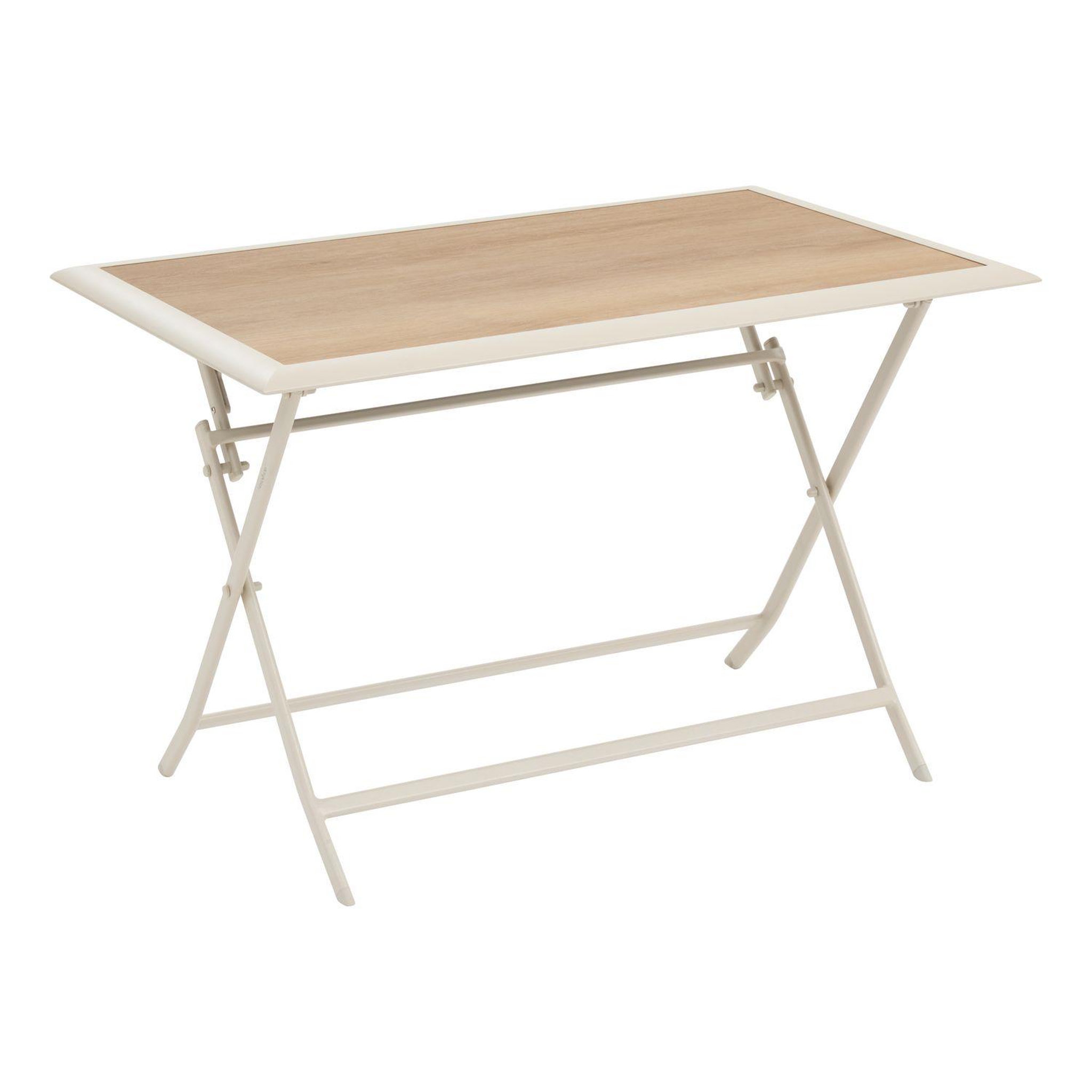 Voir la diapositive 1 : HESPERIDE Table de jardin pliante carrée 4 places azua