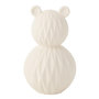 Voir la diapositive 1 : Paris Prix Lampe à Poser LED en Porcelaine  Ours  22cm Blanc