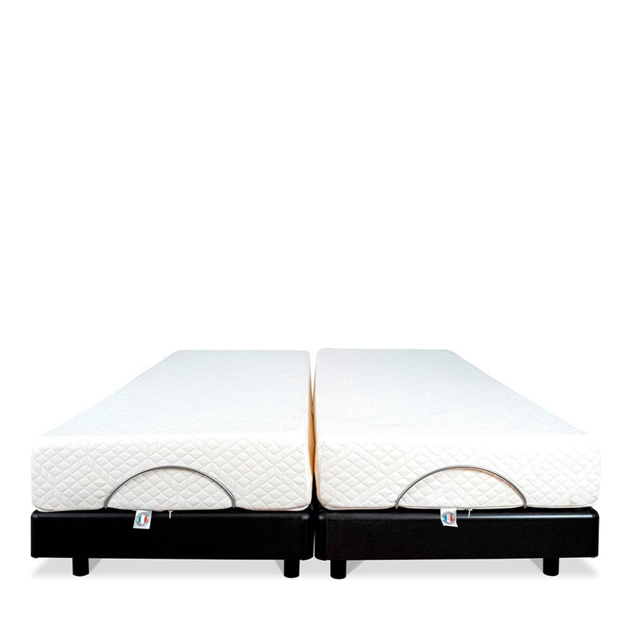 Voir la diapositive 3 : BELLECOUR BELLECOUR LITERIE | Ensemble Duo SUPERFLEX | Sommiers électriques + Matelas Mémoire de forme