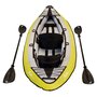 KANGUI Canoë Kayak gonflable MAUI 1 à 2 places + pagaie + sac transport + pompe double action+ kit de réparation