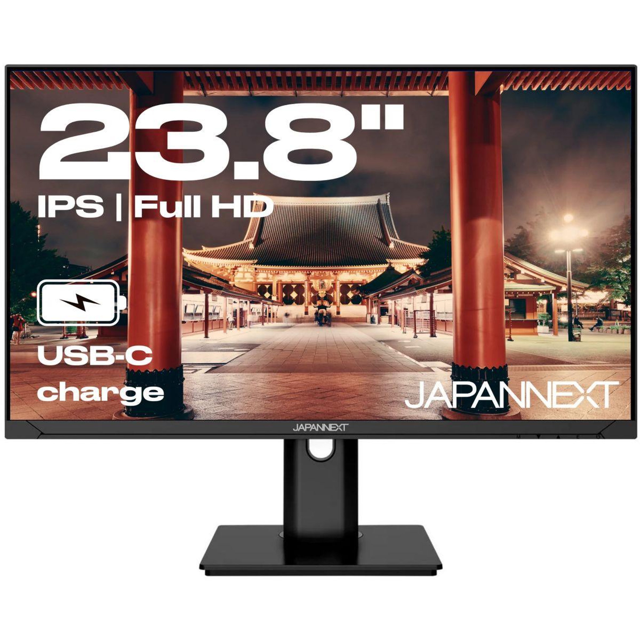 Voir la diapositive 2 : JAPANNEXT Ecran PC JN-IPS238FHDR-C65W-HSP Plat 24