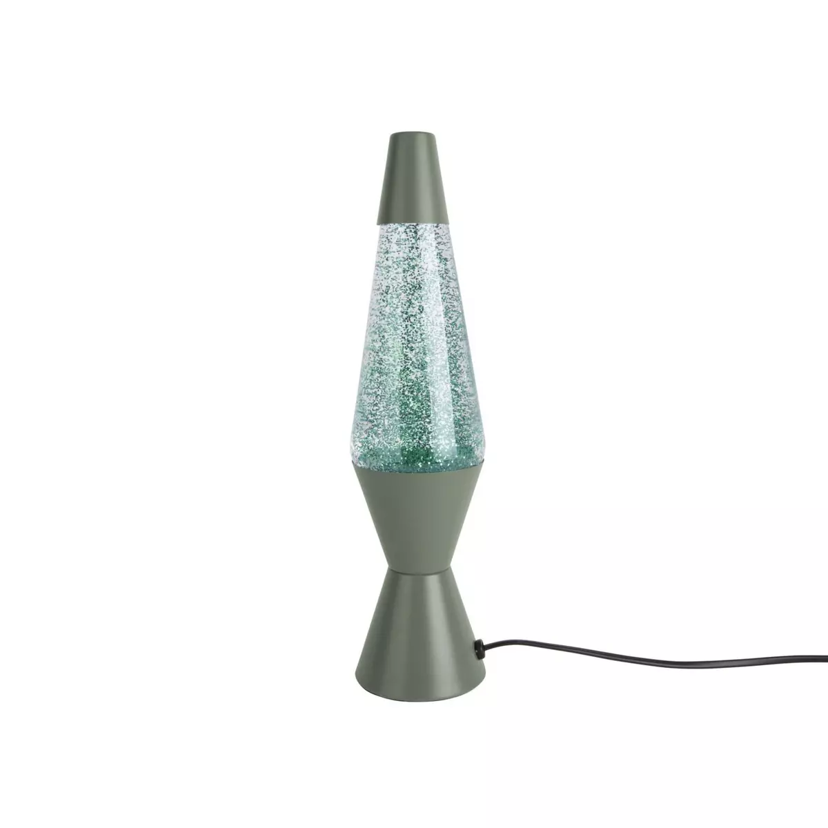 Leitmotiv Lampe à poser pailletées Glitter - H. 37 cm - Vert