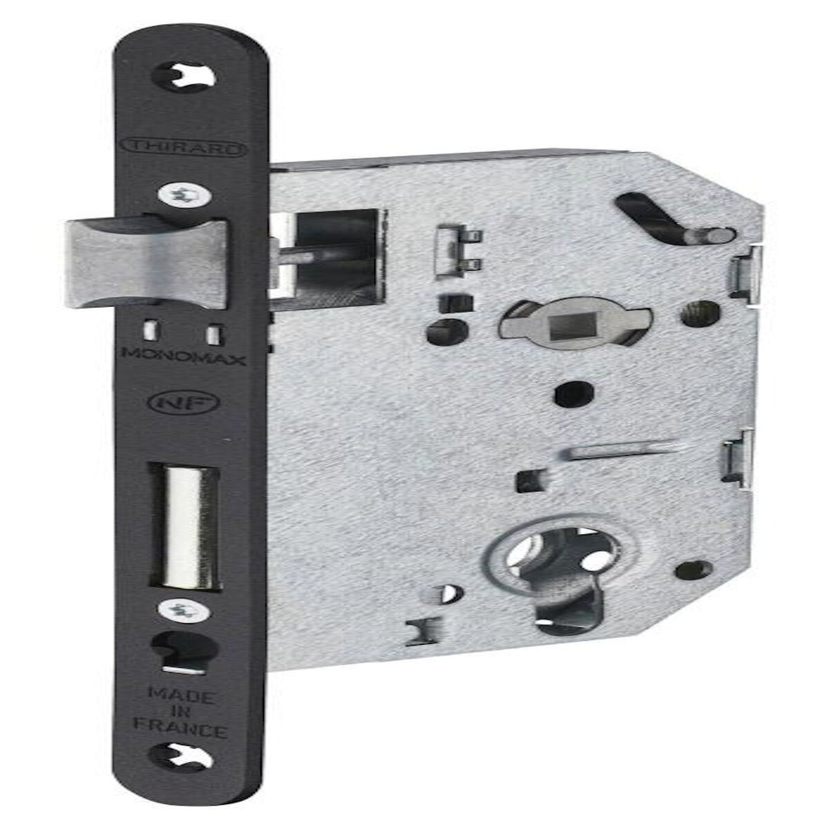 THIRARD Serrure encastrée THIRARD, à cylindre, axe 50 mm, noir