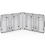 Voir la diapositive 4 : ID MARKET Table de camping pliante réglable en hauteur 160 cm et 6 tabourets blancs