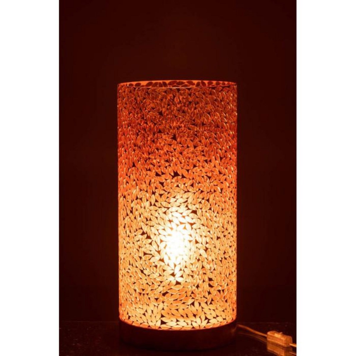 Paris Prix Lampe à Poser Mosaïque  Cyra  45cm Rose