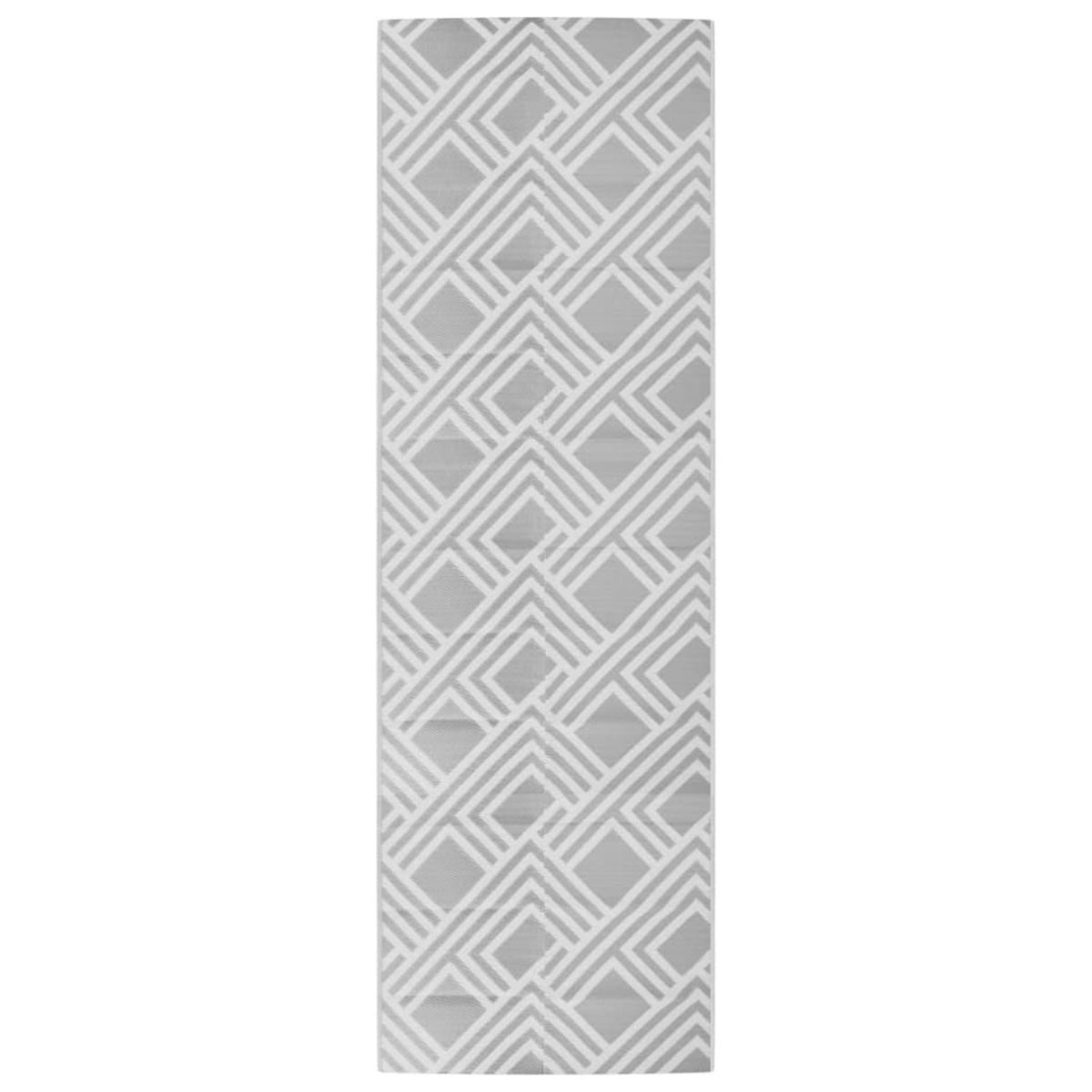 VIDAXL Tapis d'exterieur ARAKIL gris 80 x 250 cm PP