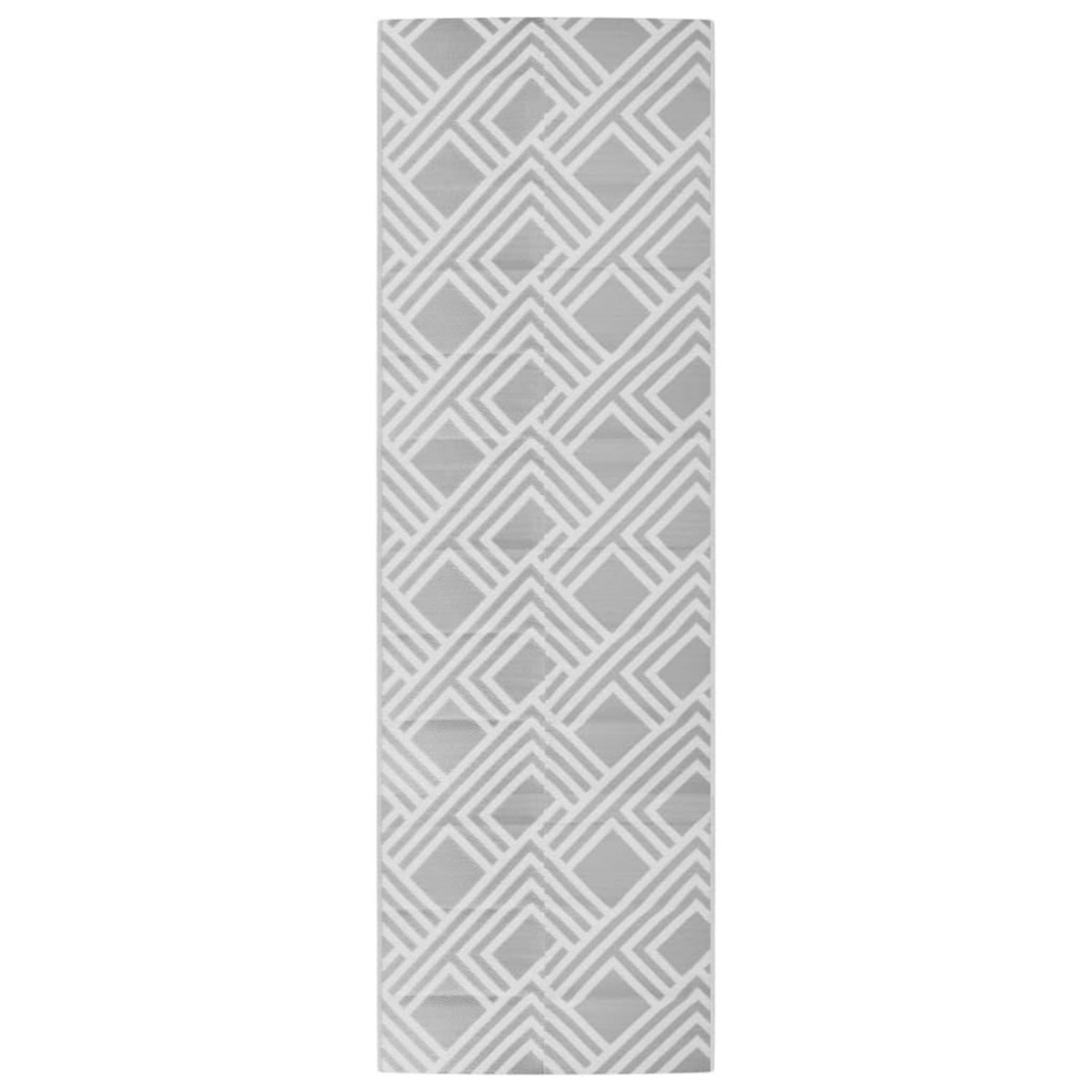 VIDAXL Tapis d'exterieur ARAKIL gris 80 x 250 cm PP