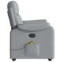 Voir la diapositive 4 : VIDAXL Fauteuil de massage inclinable Gris clair Tissu