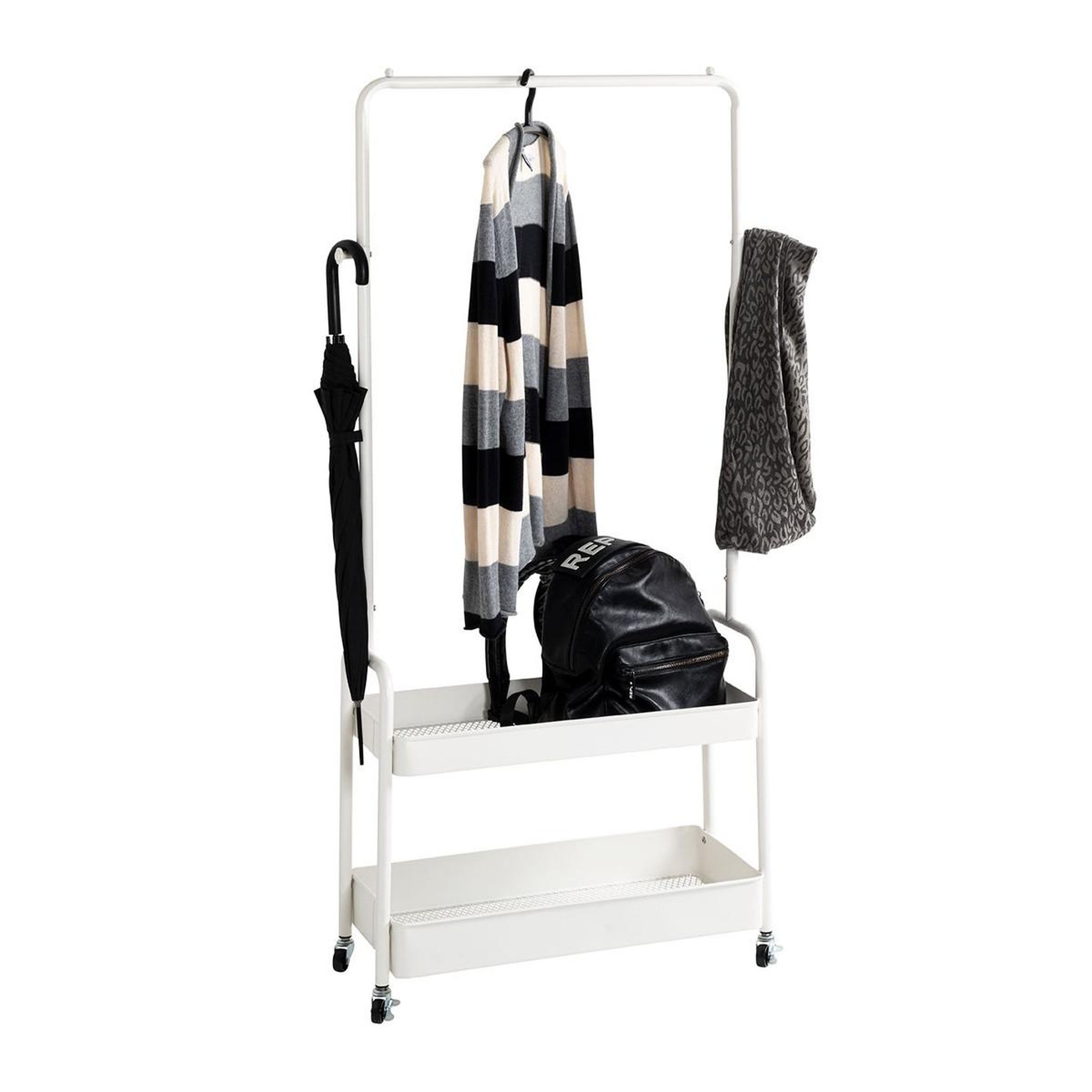 Voir la diapositive 4 : Paris Prix Portant à vêtements design  alba  155cm blanc