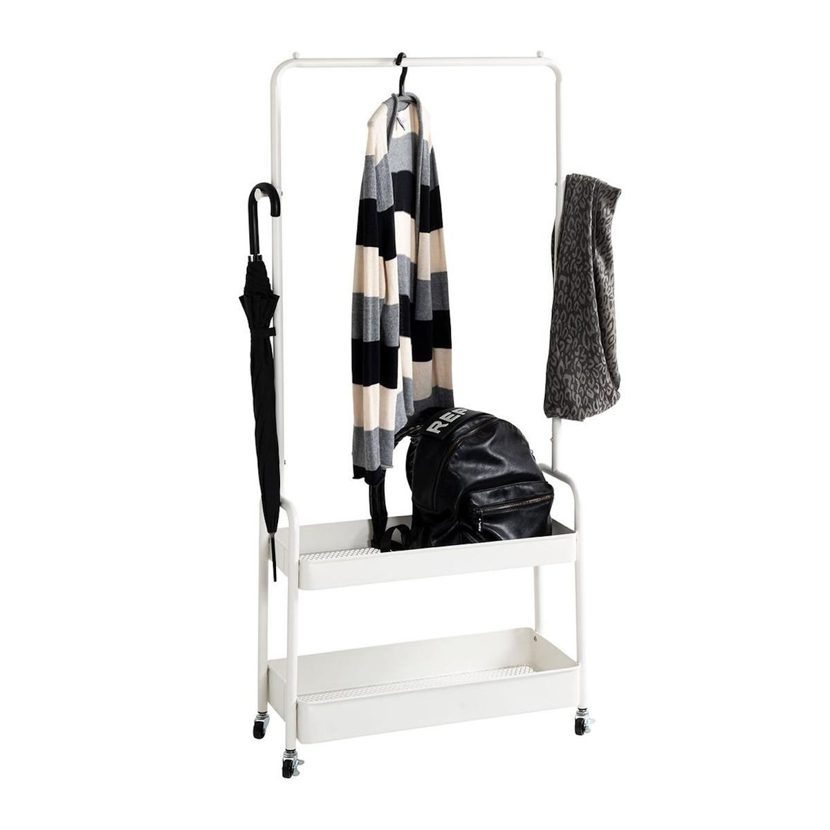Paris Prix Portant à Vêtements Design  Alba  155cm Blanc