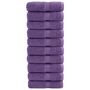 Voir la diapositive 1 : VIDAXL Serviettes de visage de qualité supérieure SOLUND 10 pcs violet