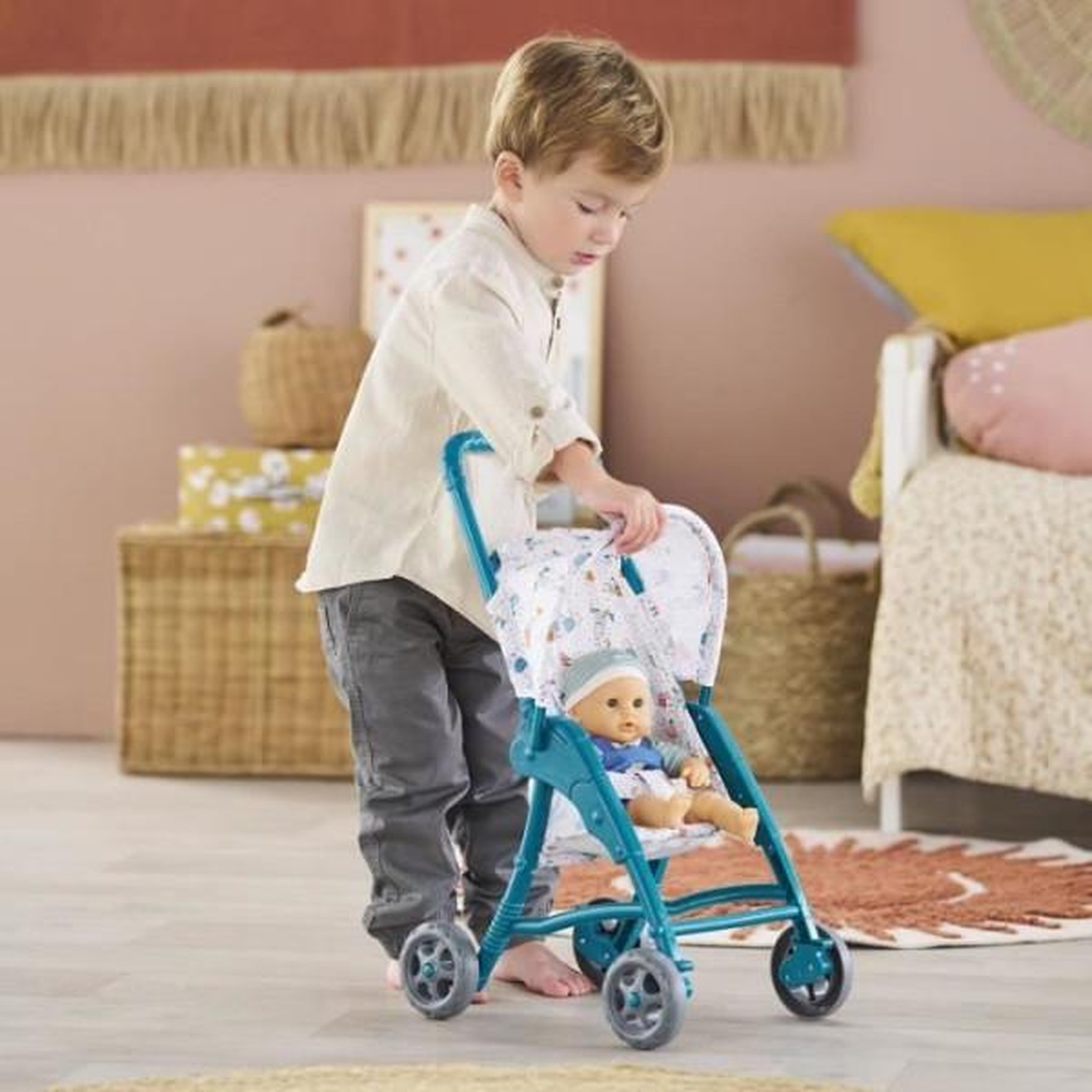 Voir la diapositive 6 : COROLLE Poussette Oursons pour poupon 30 cm