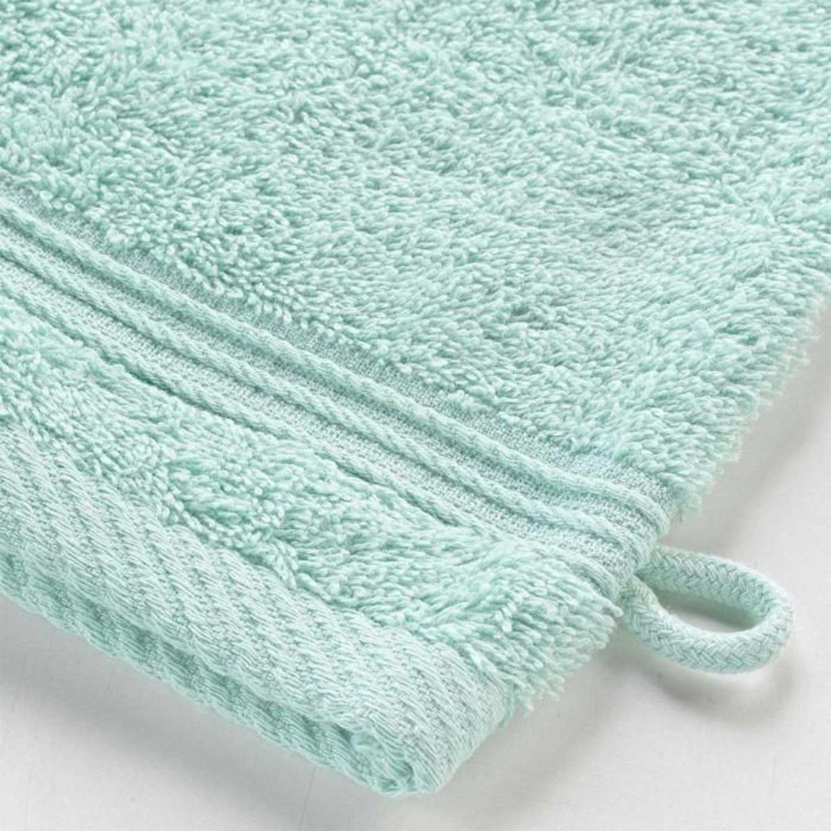 Paris Prix Lot de 2 Gants de Toilette  Tendresse  15x21cm Céladon