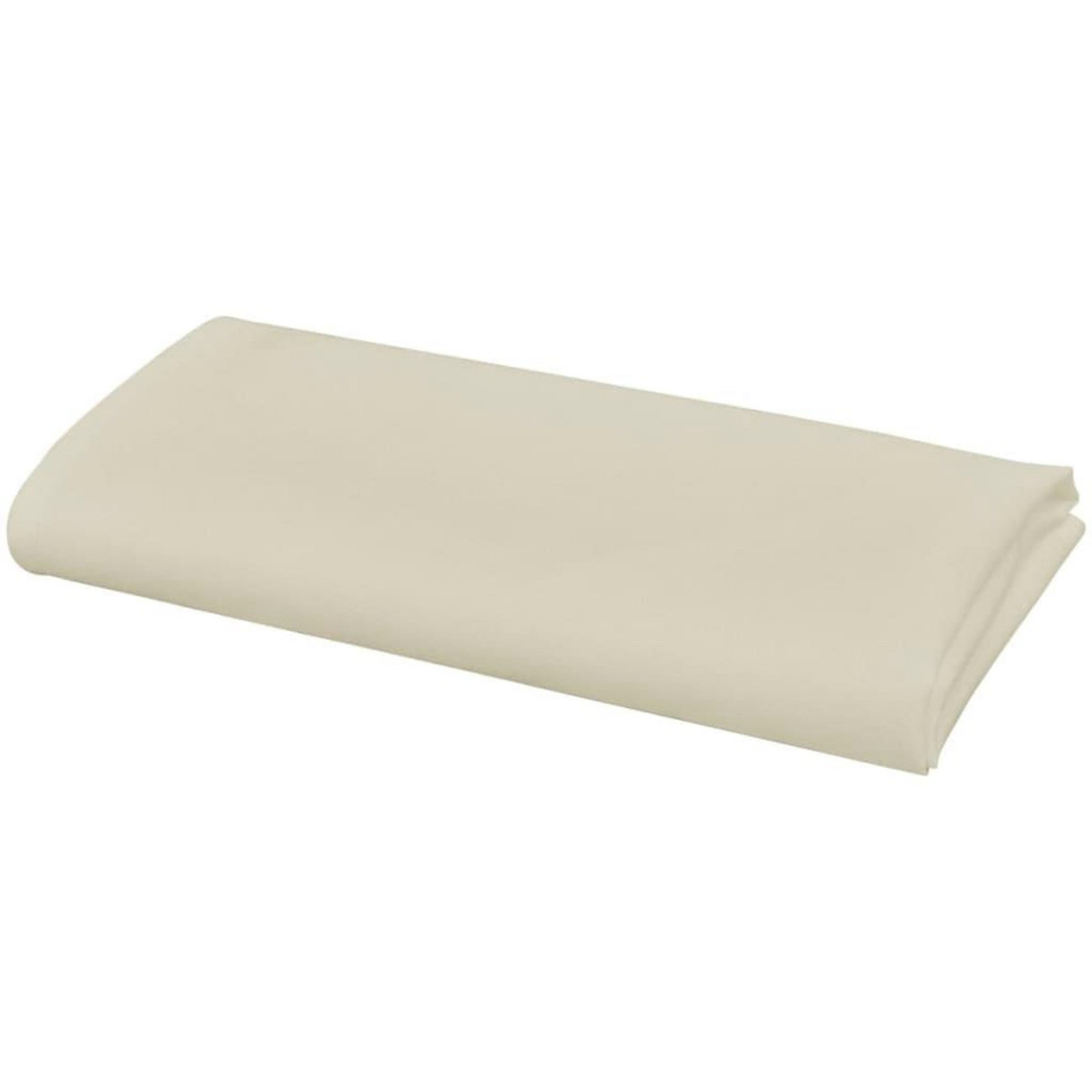 VIDAXL Serviettes de table 10 pcs Creme 50x50 cm