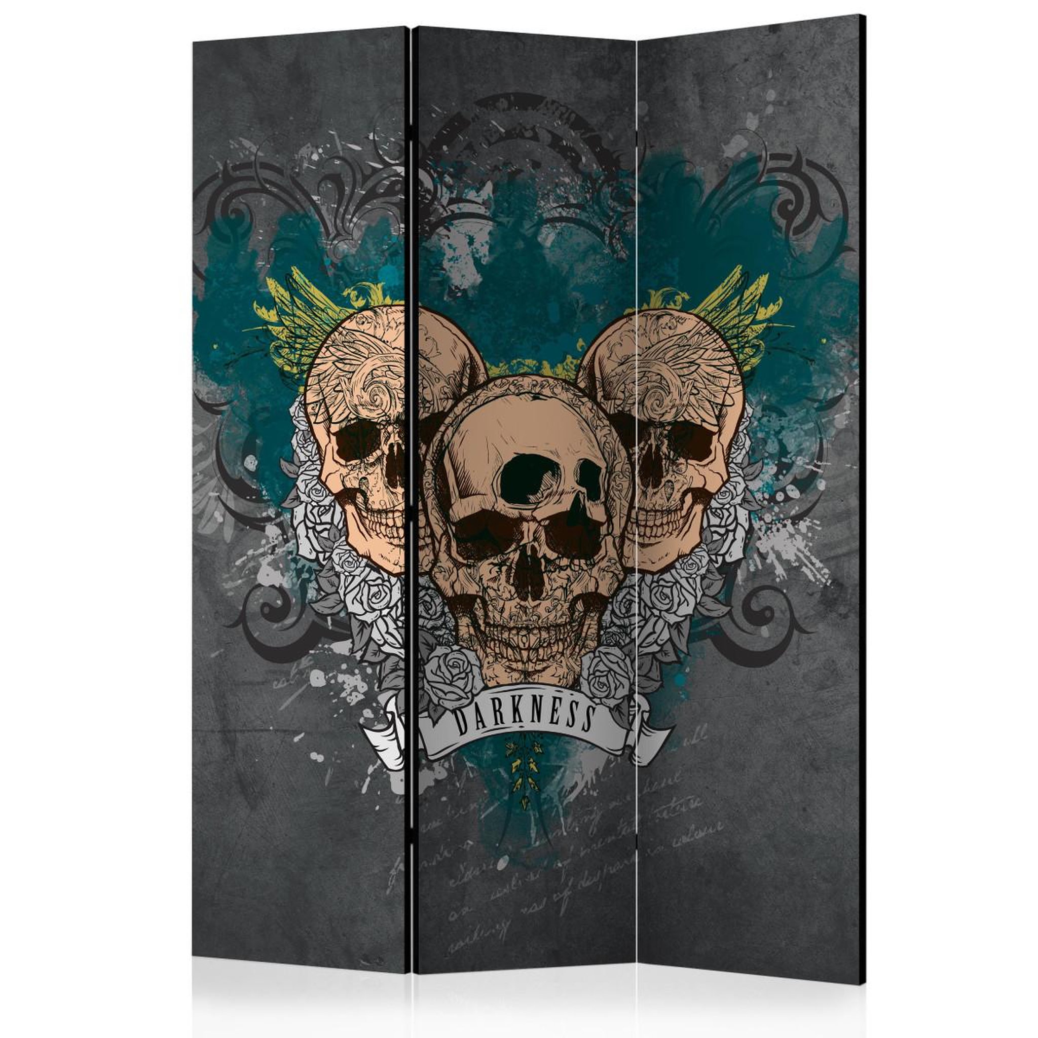 Paris Prix Paravent 3 volets  darkness ii  135x172cm