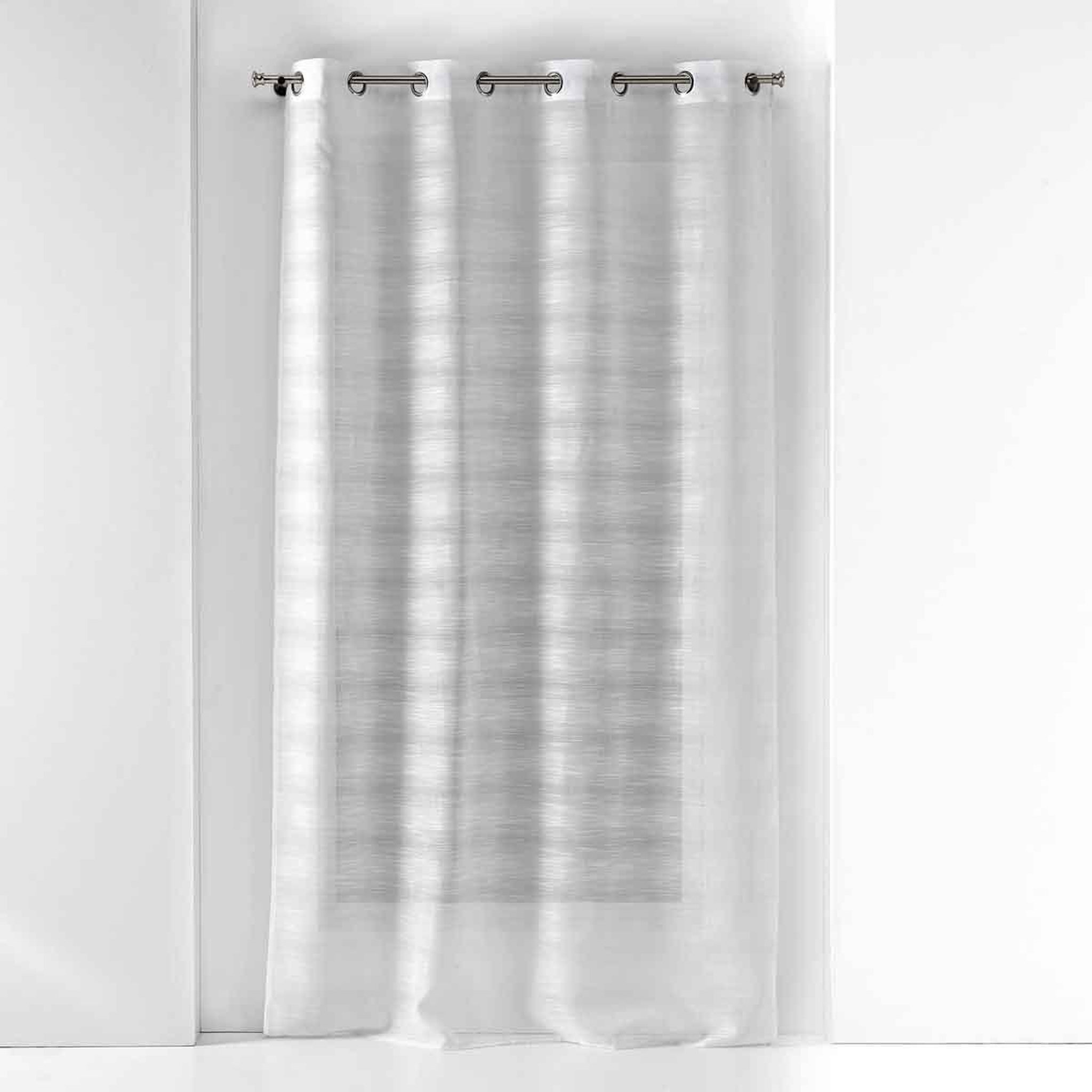 Douceur d'Intérieur Rideau voilage à œillets  effie  140x280cm gris