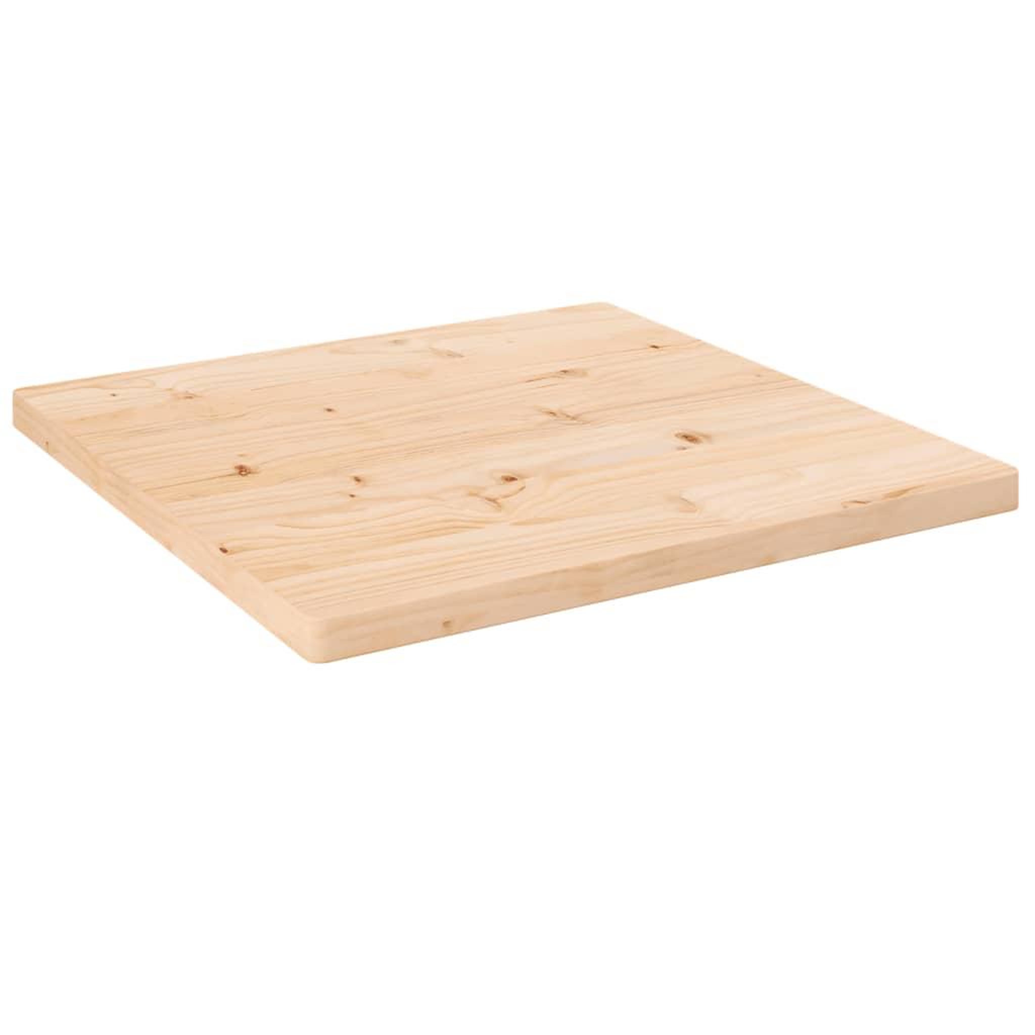 Voir la diapositive 1 : VIDAXL Dessus de table 60x60x2,5 cm bois de pin massif