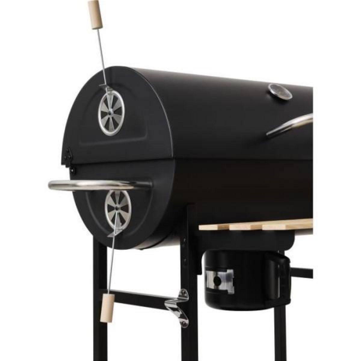 AAAAA Barbecue a charbon - COOKING BOX - MIKE EVOLUTION - 142 X 57 X 112 cm - Noir