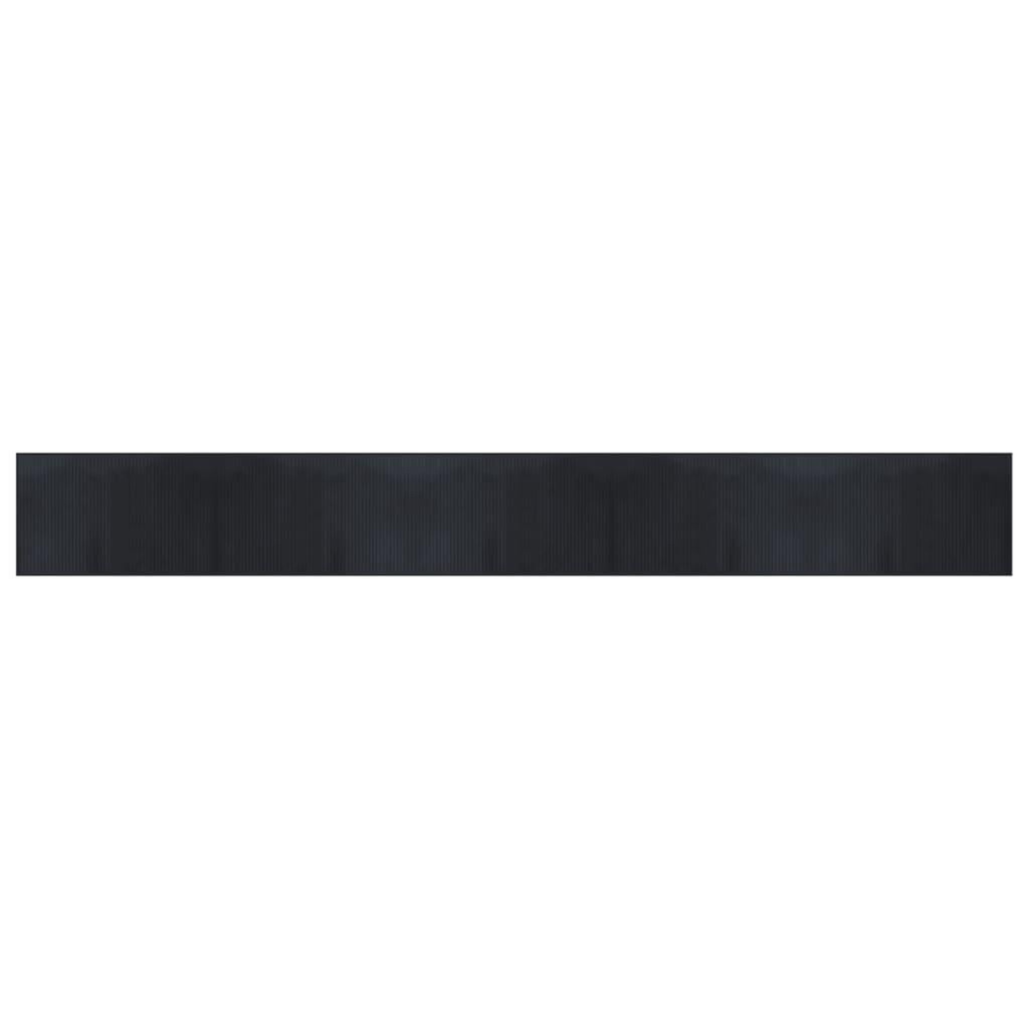 Voir la diapositive 2 : VIDAXL Tapis rectangulaire noir 60x500 cm bambou