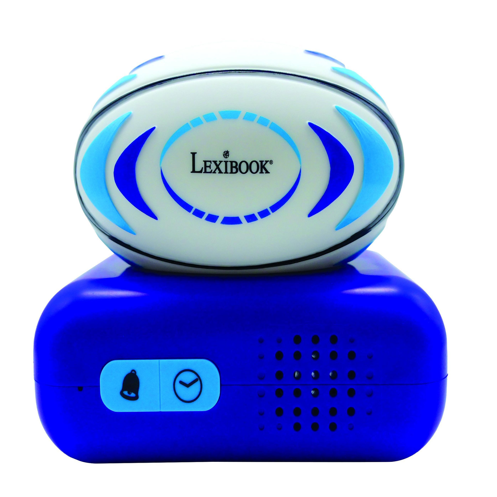 Voir la diapositive 2 : Lexibook Réveil avec veilleuse Ballon de rugby en 3D