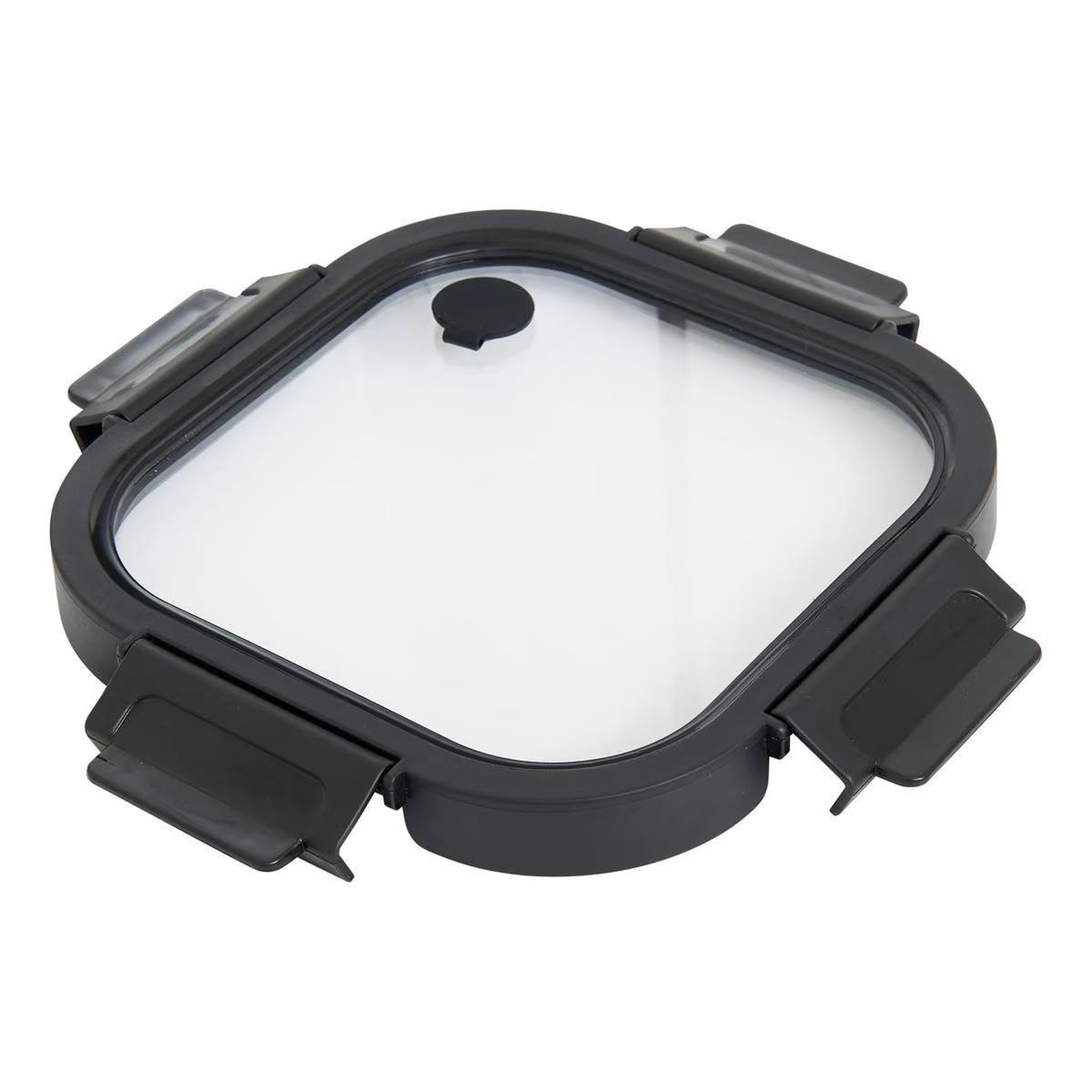 Voir la diapositive 2 : FIVE Boîte de conservation carrée en verre  clipeat plus  0,5l noir