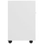 Voir la diapositive 5 : VIDAXL Armoire laterale avec roues Blanc 33x38x60 cm Bois d'ingenierie