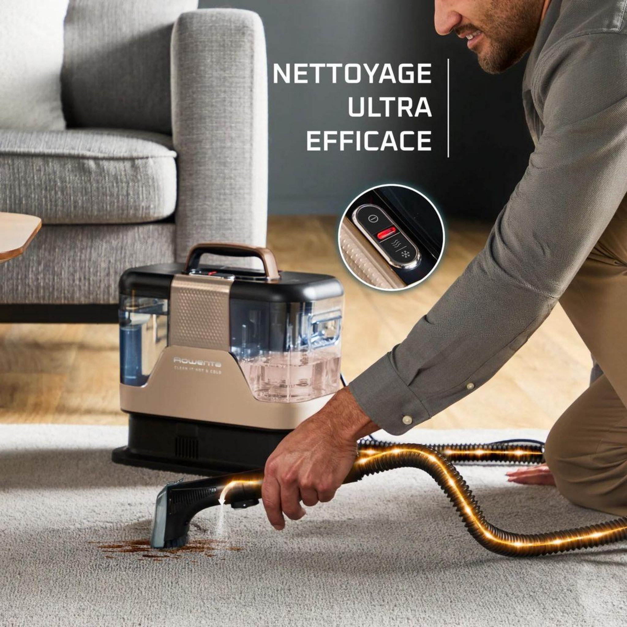 Voir la diapositive 3 : ROWENTA Nettoyeur détacheur clean it hot & cold in7021f0