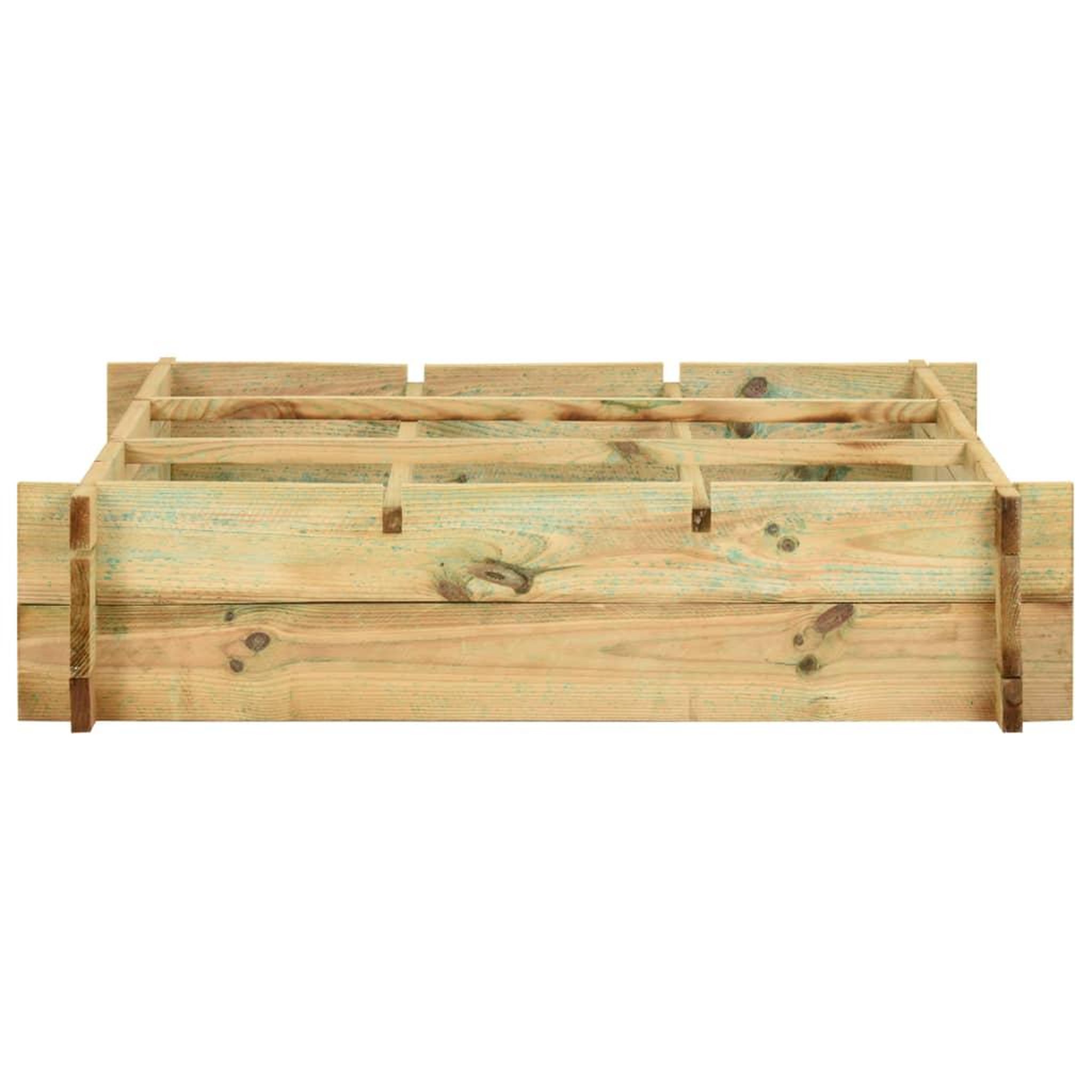 Voir la diapositive 2 : VIDAXL Lit sureleve 90 x 90 x 20 cm Bois impregne