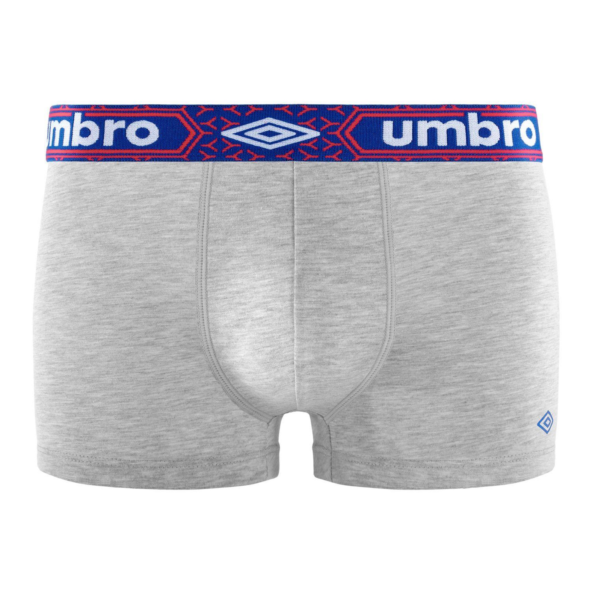 Voir la diapositive 4 : UMBRO Lot de 4 Boxers coton homme uni ceinture