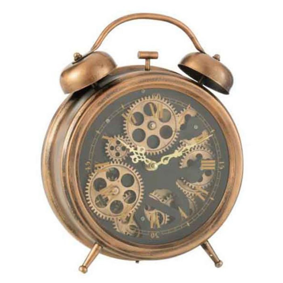 Paris Prix Réveil à Poser Vintage  Mécanisme  33cm Cuivre