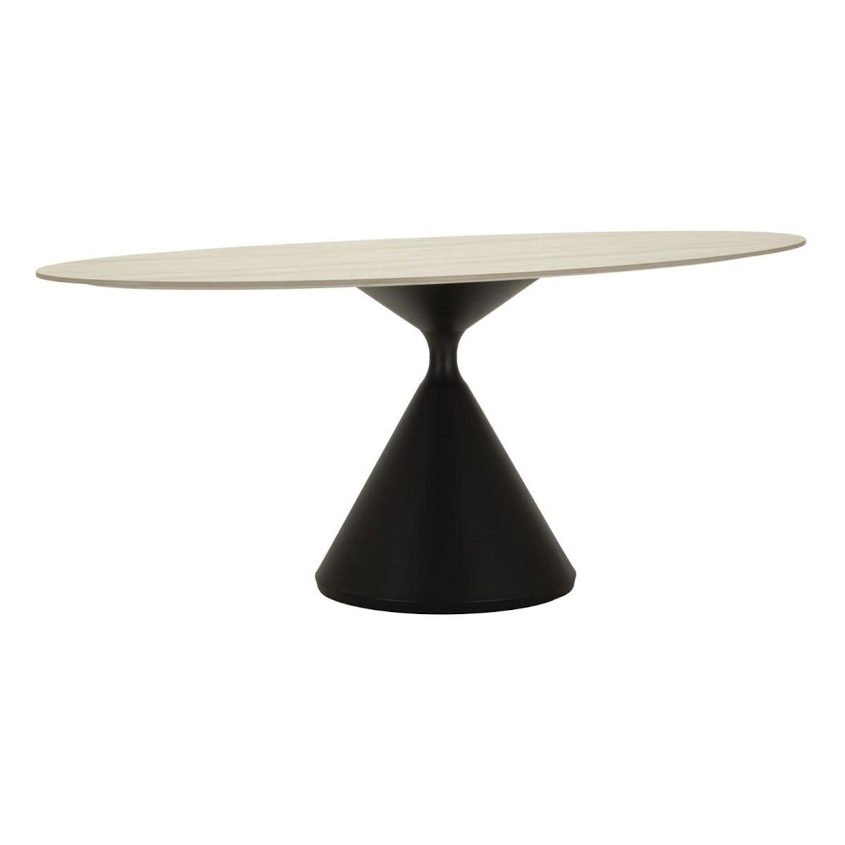 Paris Prix Table de Repas Ovale  Space  180cm Noir