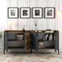 Voir la diapositive 4 : Habitat et Jardin Buffet en bois  Venedik  - 180 x 35 x 78 cm - Gris anthracite