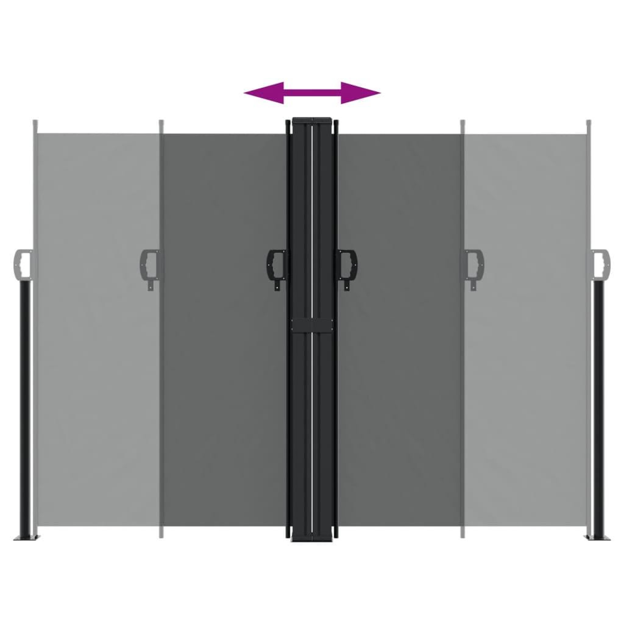 Voir la diapositive 5 : VIDAXL Auvent lateral retractable anthracite 180x600 cm