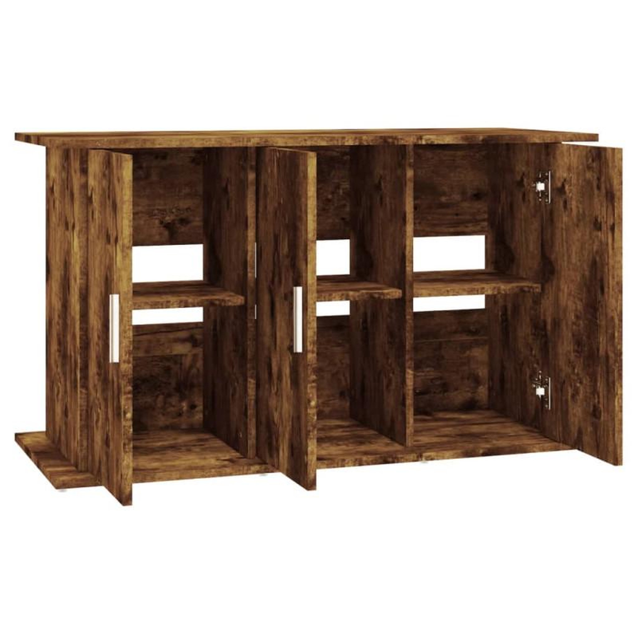 Voir la diapositive 6 : VIDAXL Support pour aquarium chêne fumé 101x41x58 cm bois d ingénierie