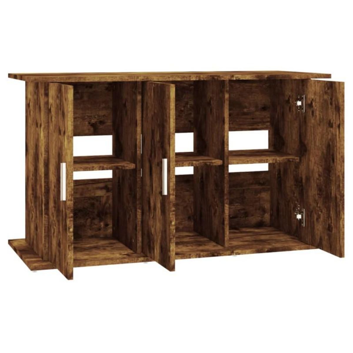 VIDAXL Support pour aquarium chêne fumé 101x41x58 cm bois d ingénierie