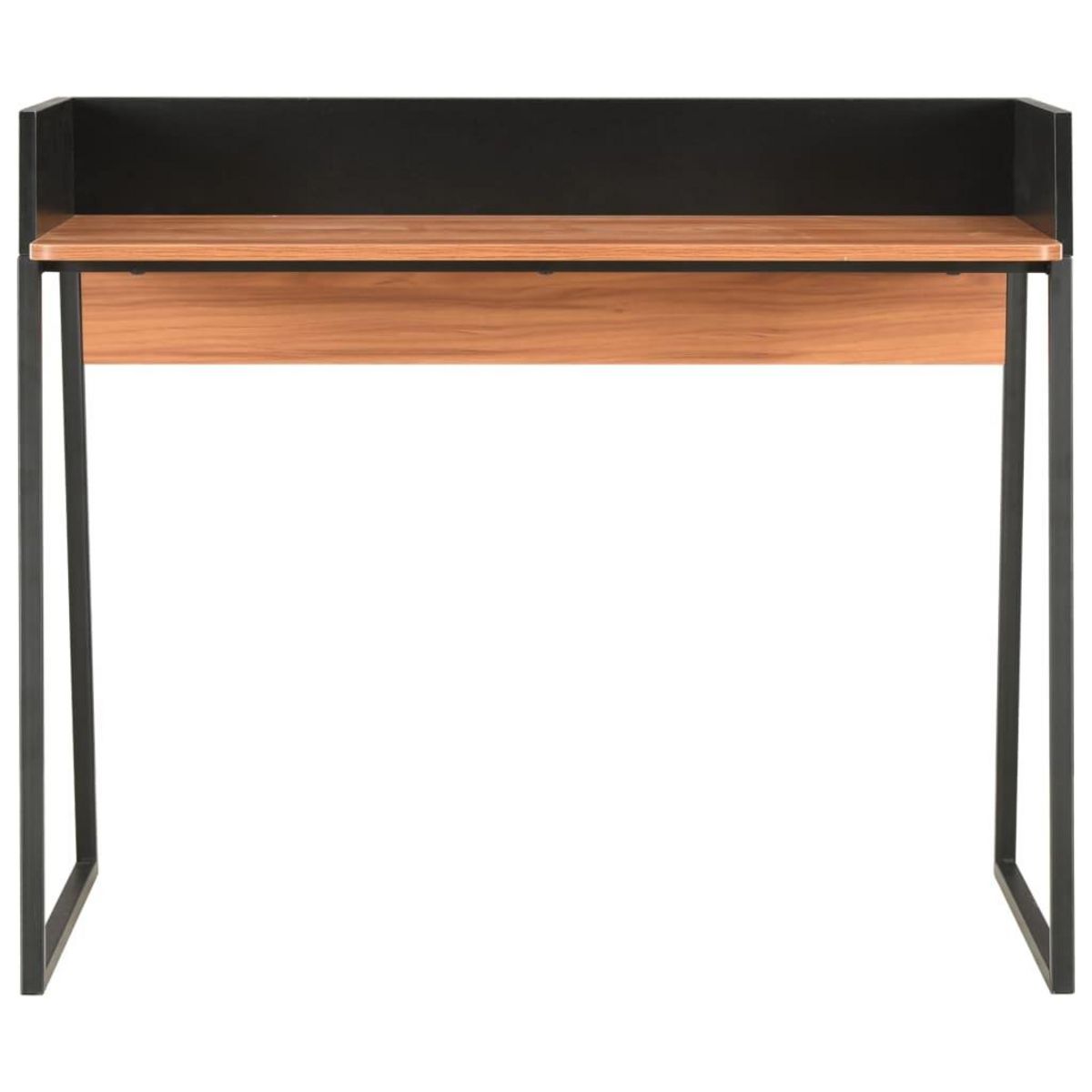 VIDAXL Bureau Noir et marron 90x60x88 cm