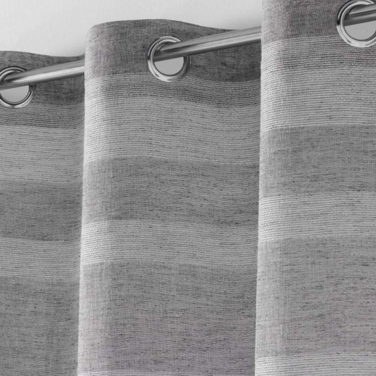 Paris Prix Rideau Voilage à Œillets  Palerma  140x240cm Gris