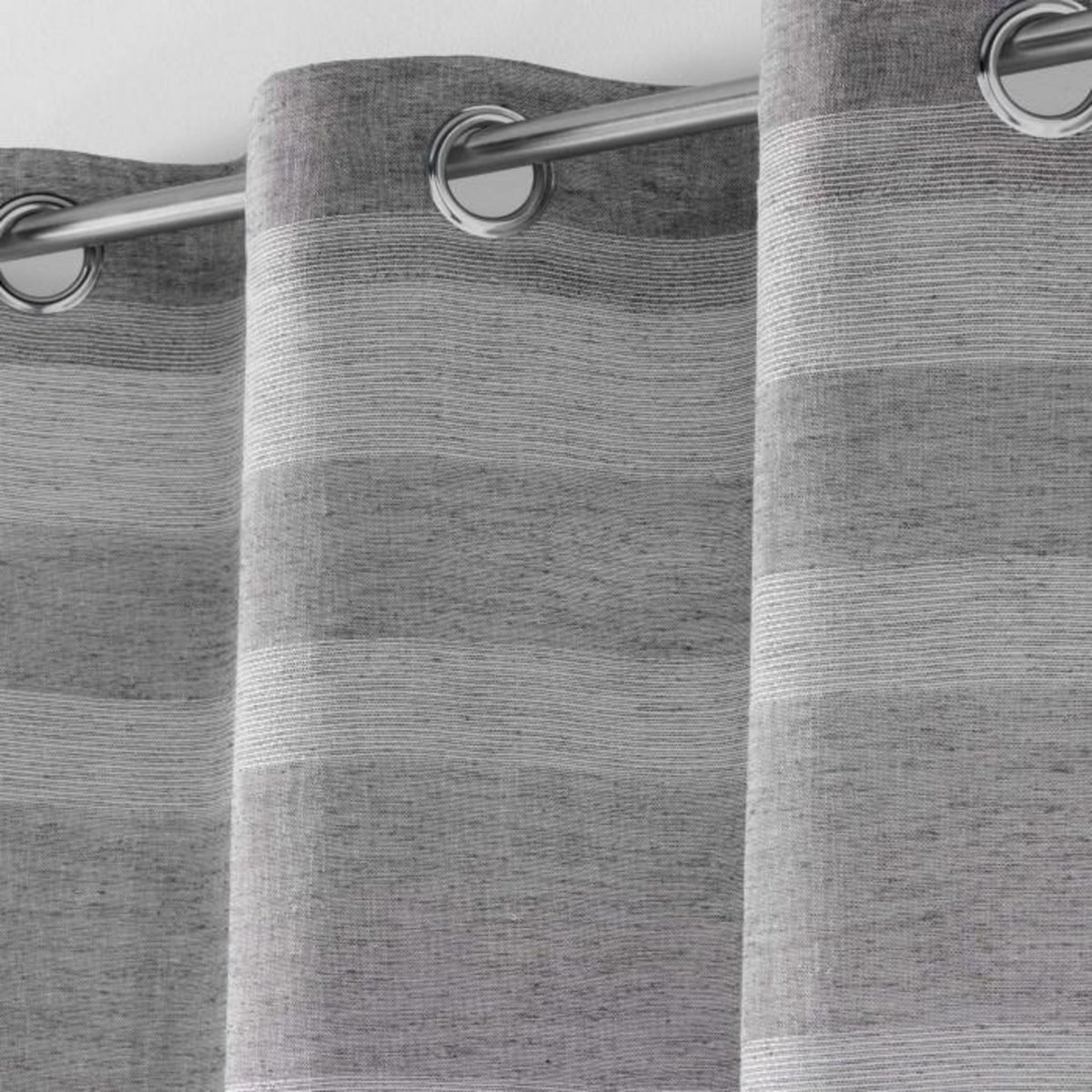 Paris Prix Rideau Voilage à Œillets  Palerma  140x240cm Gris