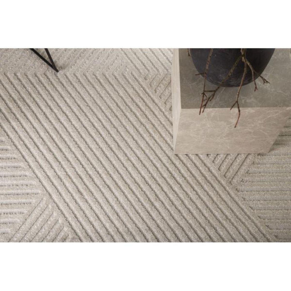 Paris Prix Tapis Déco  Aron Solar  240x340cm Naturel