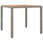 Voir la diapositive 2 : VIDAXL Table de jardin et dessus en bois Gris Resine tressee et acacia