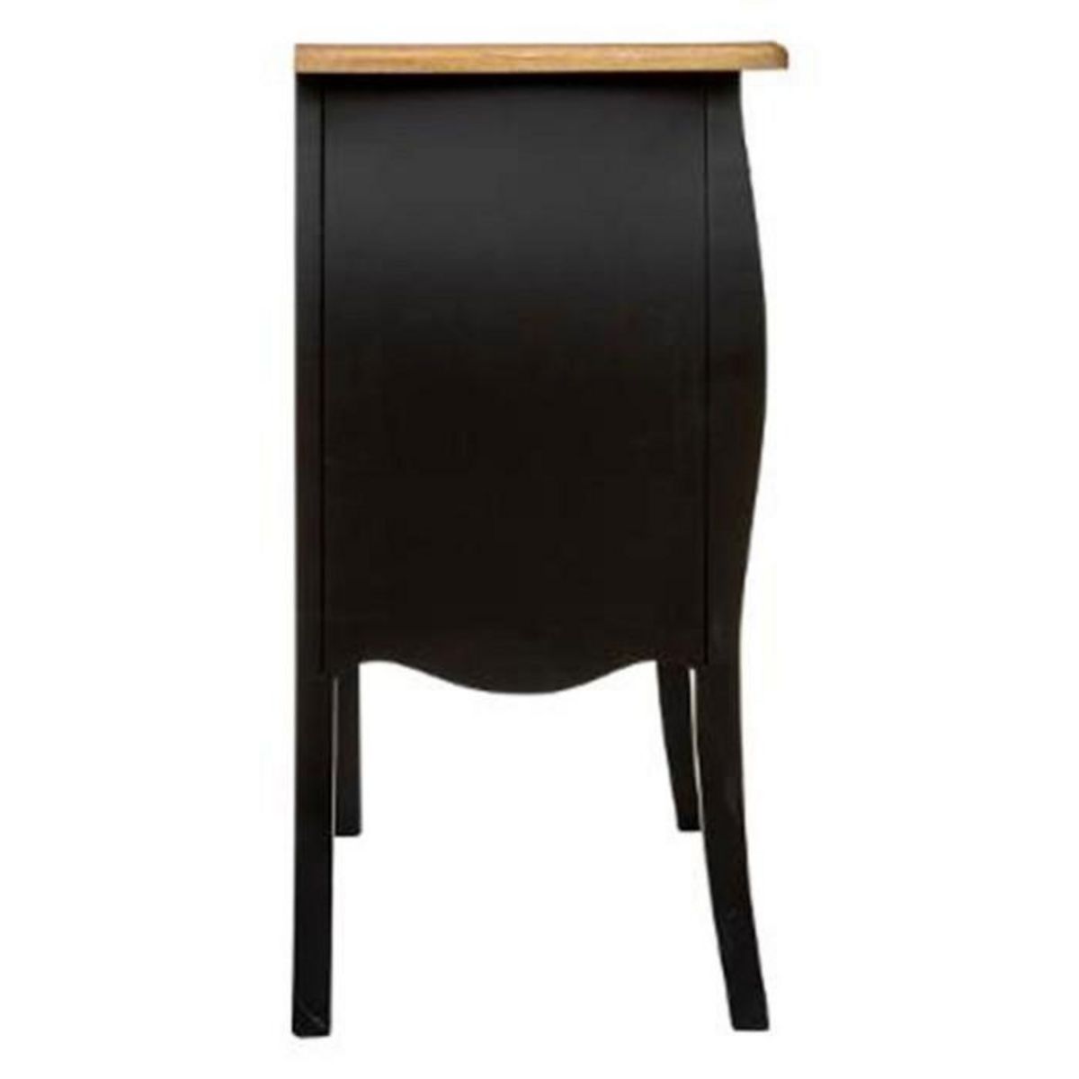 ATMOSPHERA Commode 3 Tiroirs  Chrysa  76cm Noir