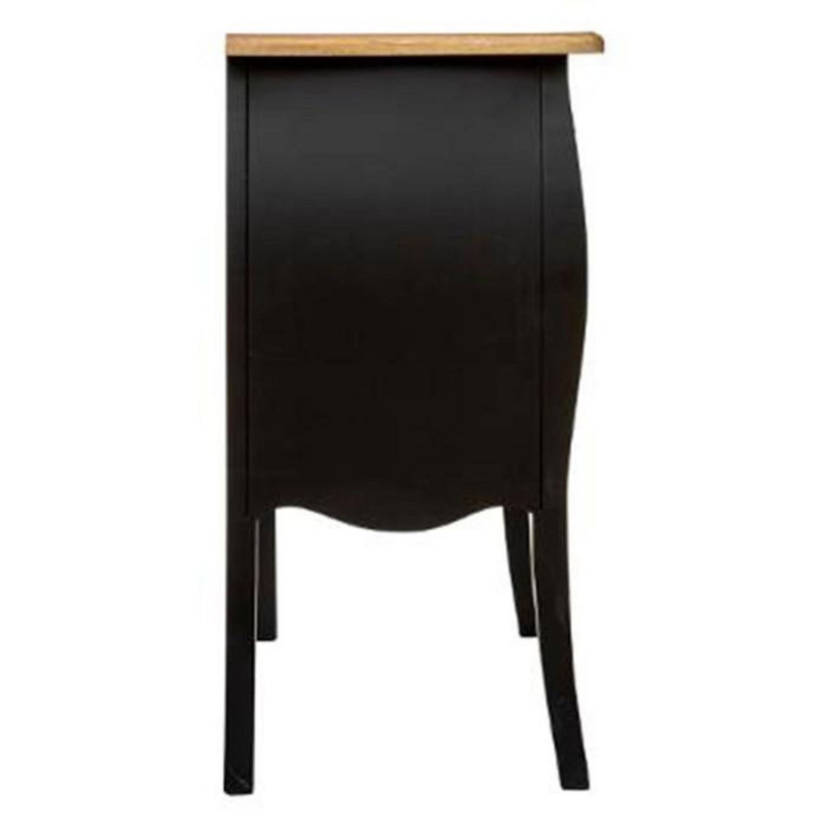 ATMOSPHERA Commode 3 Tiroirs  Chrysa  76cm Noir